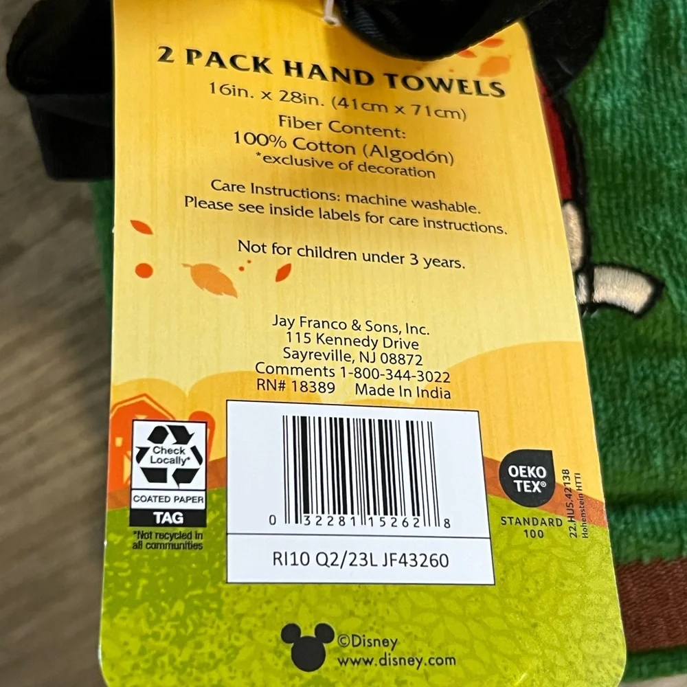 Disney Mickey Mouse football hand towel